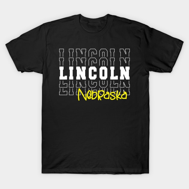 Lincoln city Nebraska Lincoln NE T-Shirt by TeeLogic